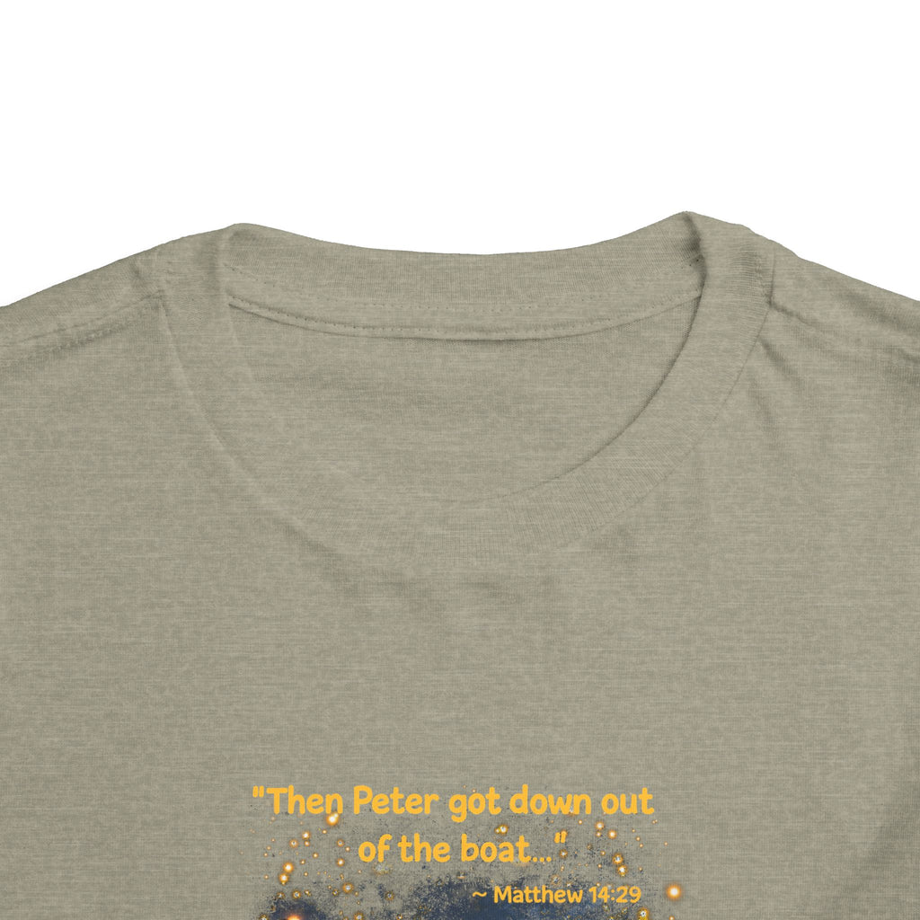 Toddler Tee — “Trust” Inspirational Christian Tee | Matthew 14:29 Faith Shirt for Kids