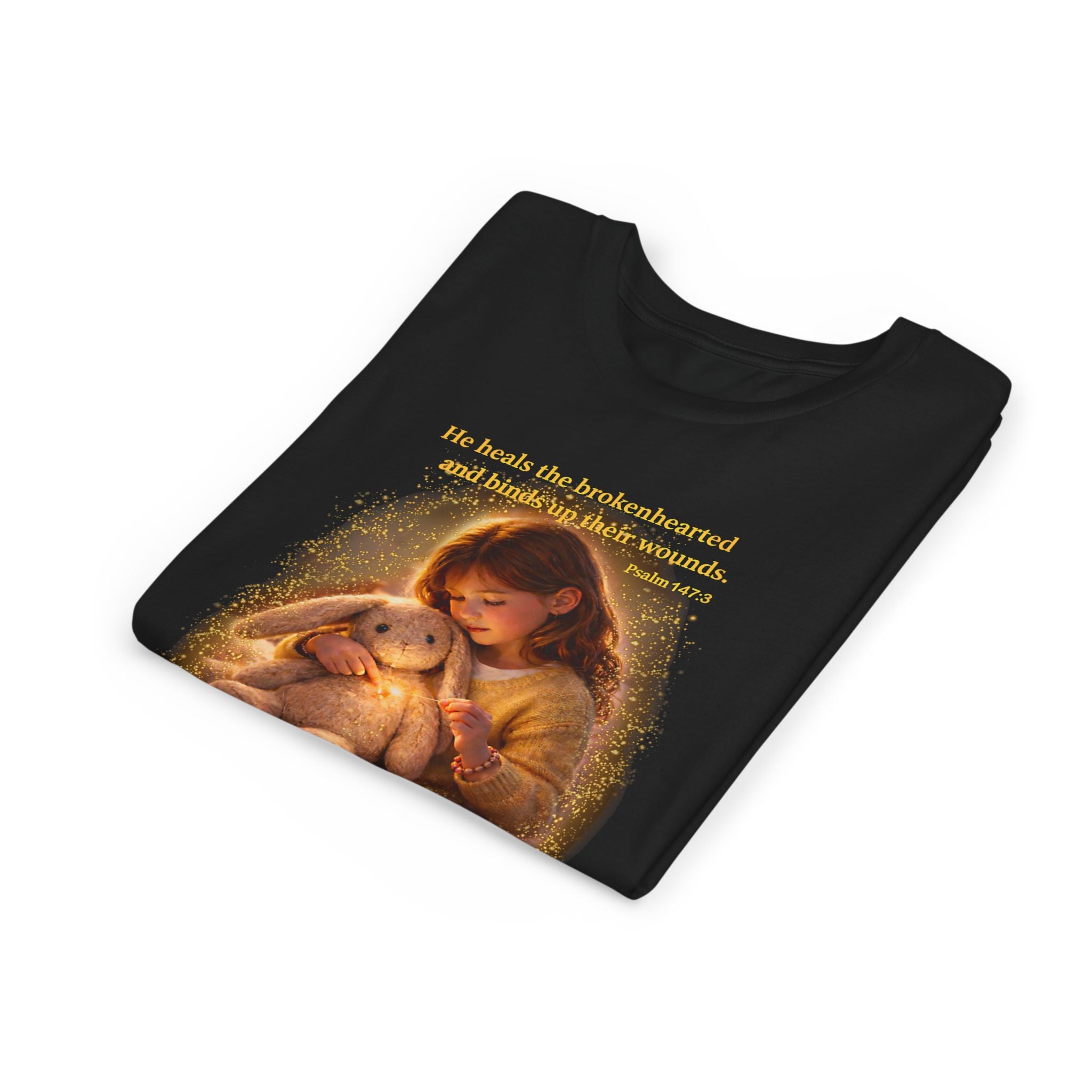 Youth Christian T-Shirt “Heal” | Psalm 148:3 Faith Based Kids Shirt | Inspirational Bible Verse Youth Tee