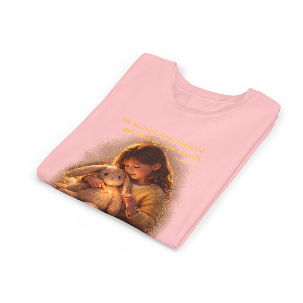 Youth Christian T-Shirt “Heal” | Psalm 148:3 Faith Based Kids Shirt | Inspirational Bible Verse Youth Tee