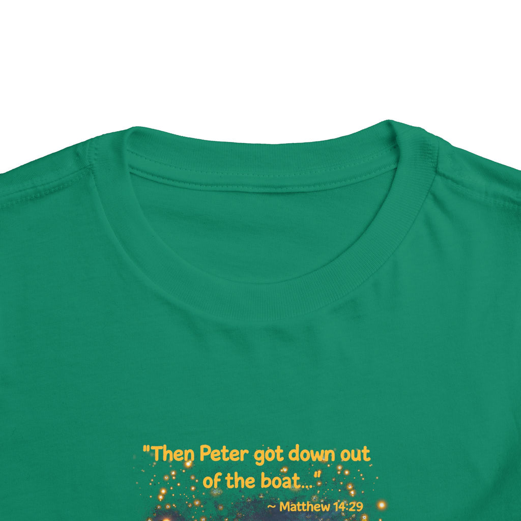 Toddler Tee — “Trust” Inspirational Christian Tee | Matthew 14:29 Faith Shirt for Kids