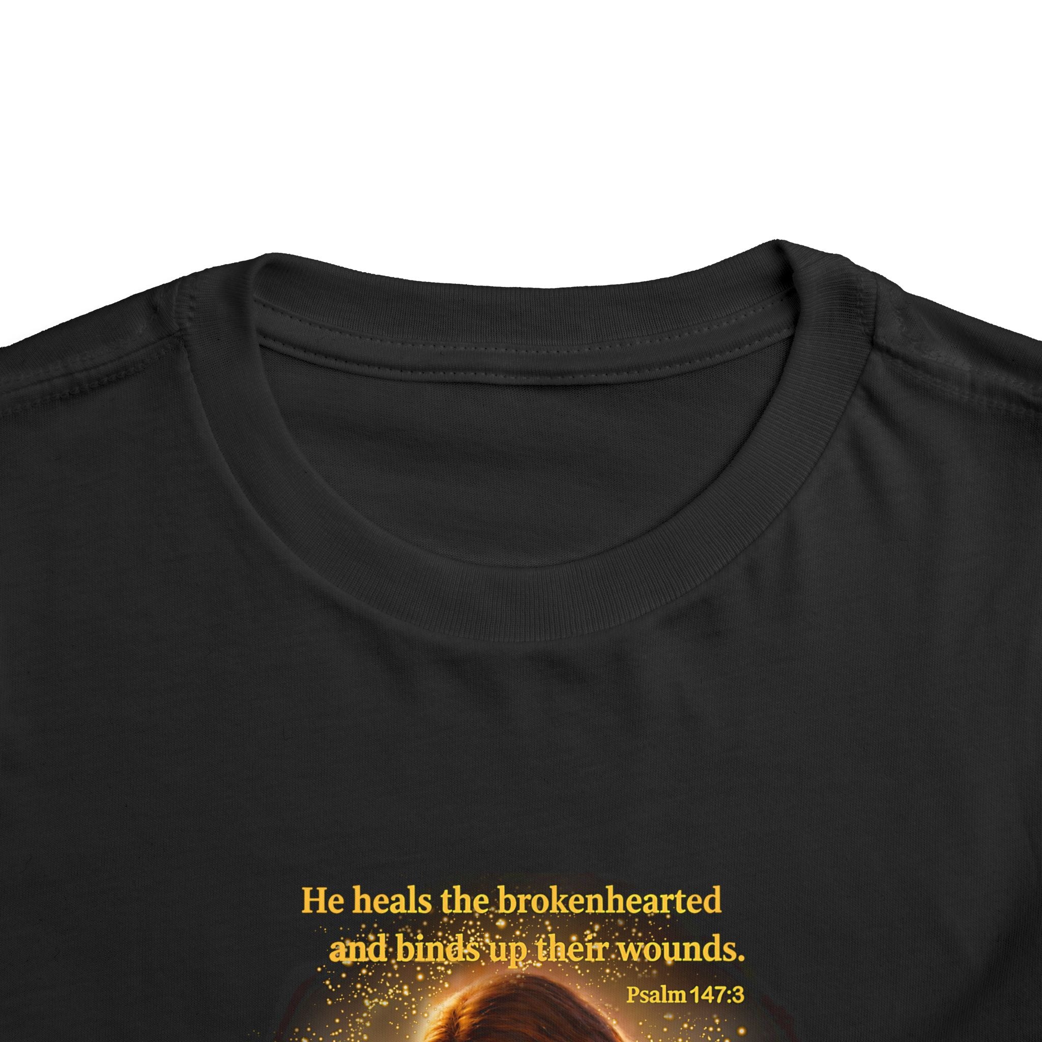 Toddler Tee — “Heal” Inspirational Christian Tee | Psalm 148:3 Bible Verse Faith Shirt for Kids