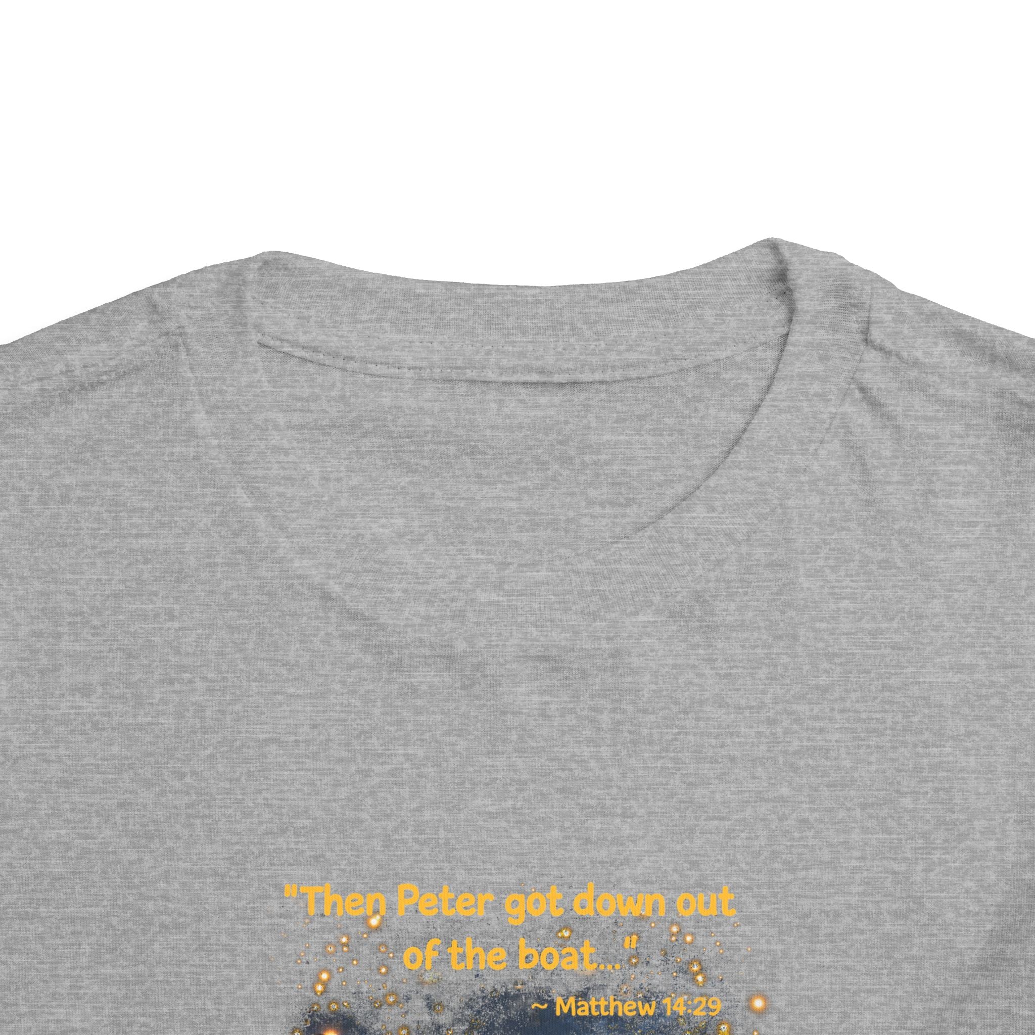 Toddler Tee — “Trust” Inspirational Christian Tee | Matthew 14:29 Faith Shirt for Kids