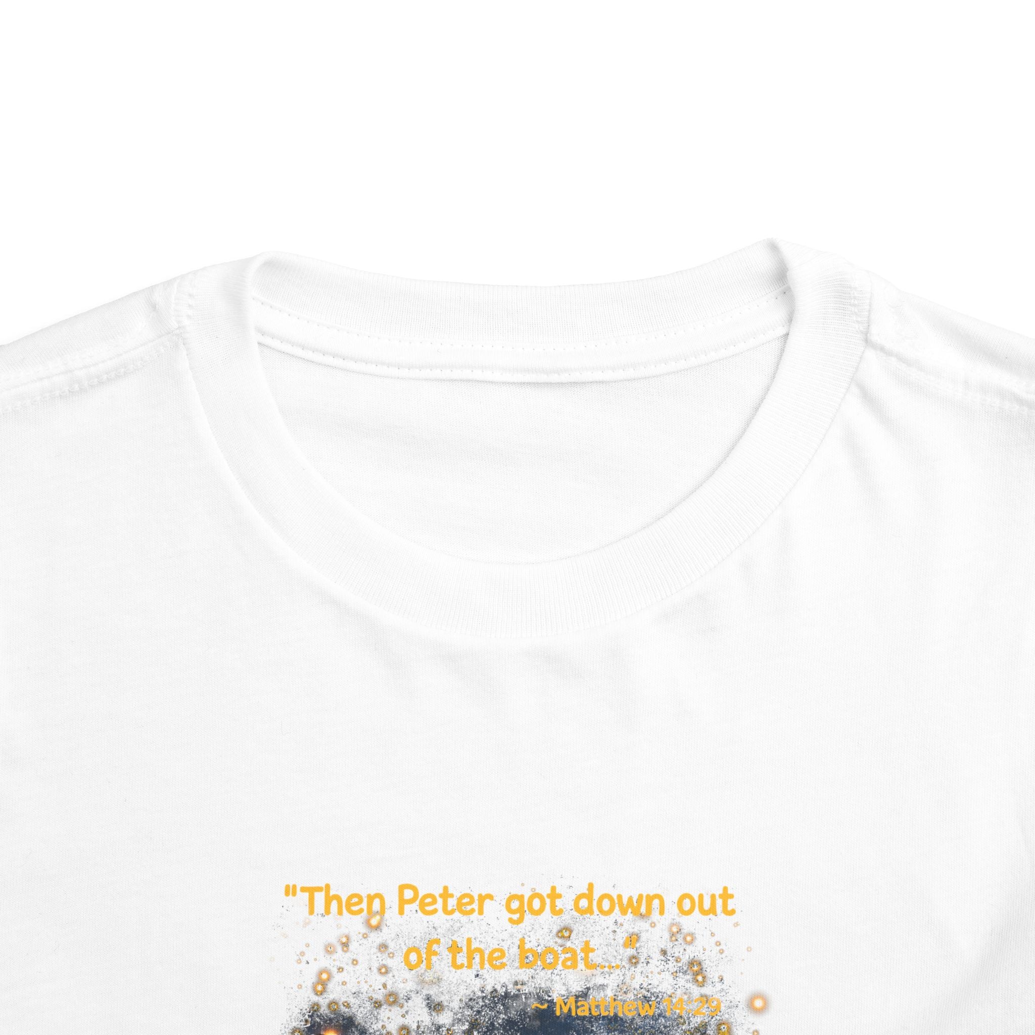 Toddler Tee — “Trust” Inspirational Christian Tee | Matthew 14:29 Faith Shirt for Kids