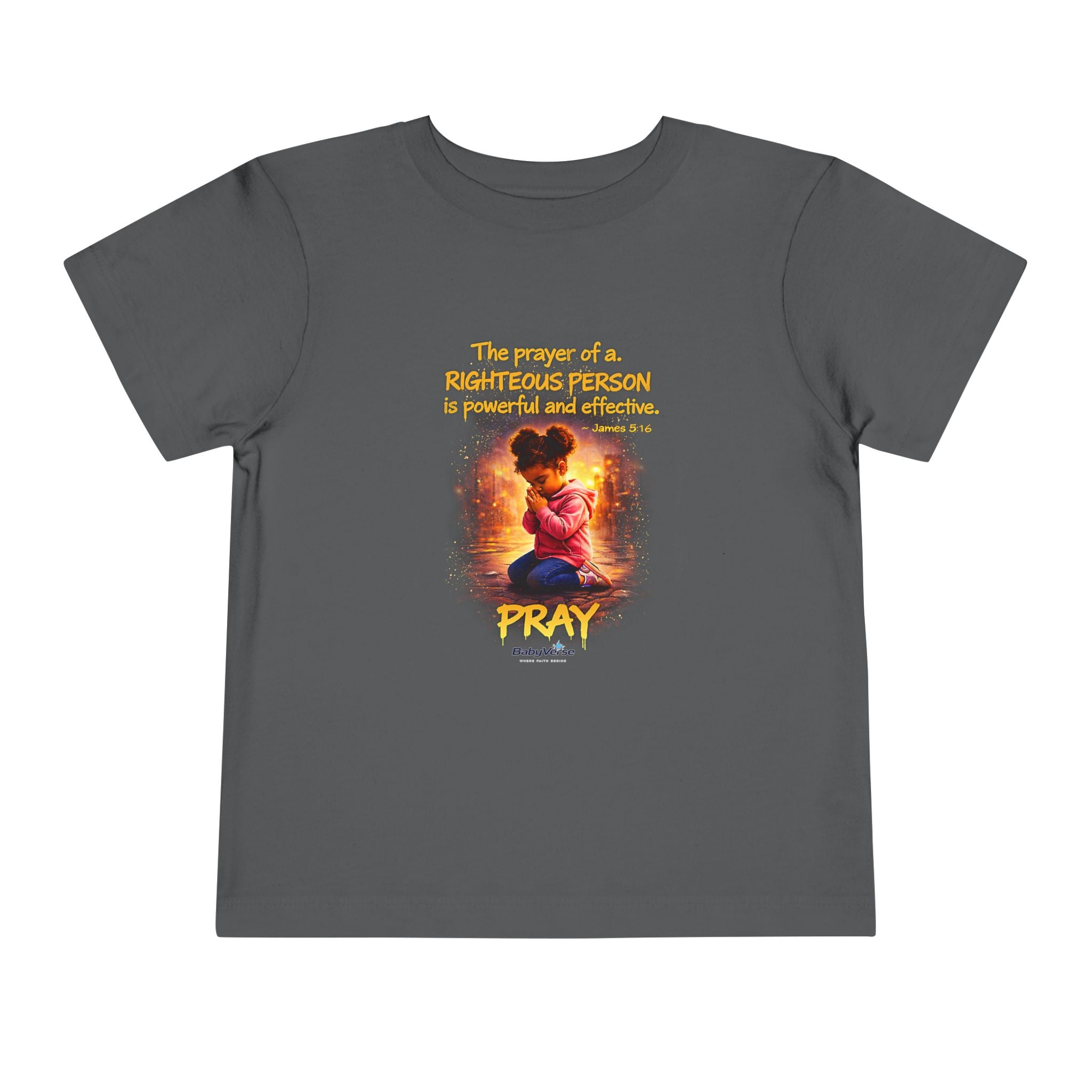 Toddler Tee — "Pray" Inspirational Christian Tee