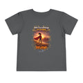 Toddler Tee — “Believe” Inspirational Christian Tee | Matthew 19:26 Bible Verse Faith Shirt for Kids