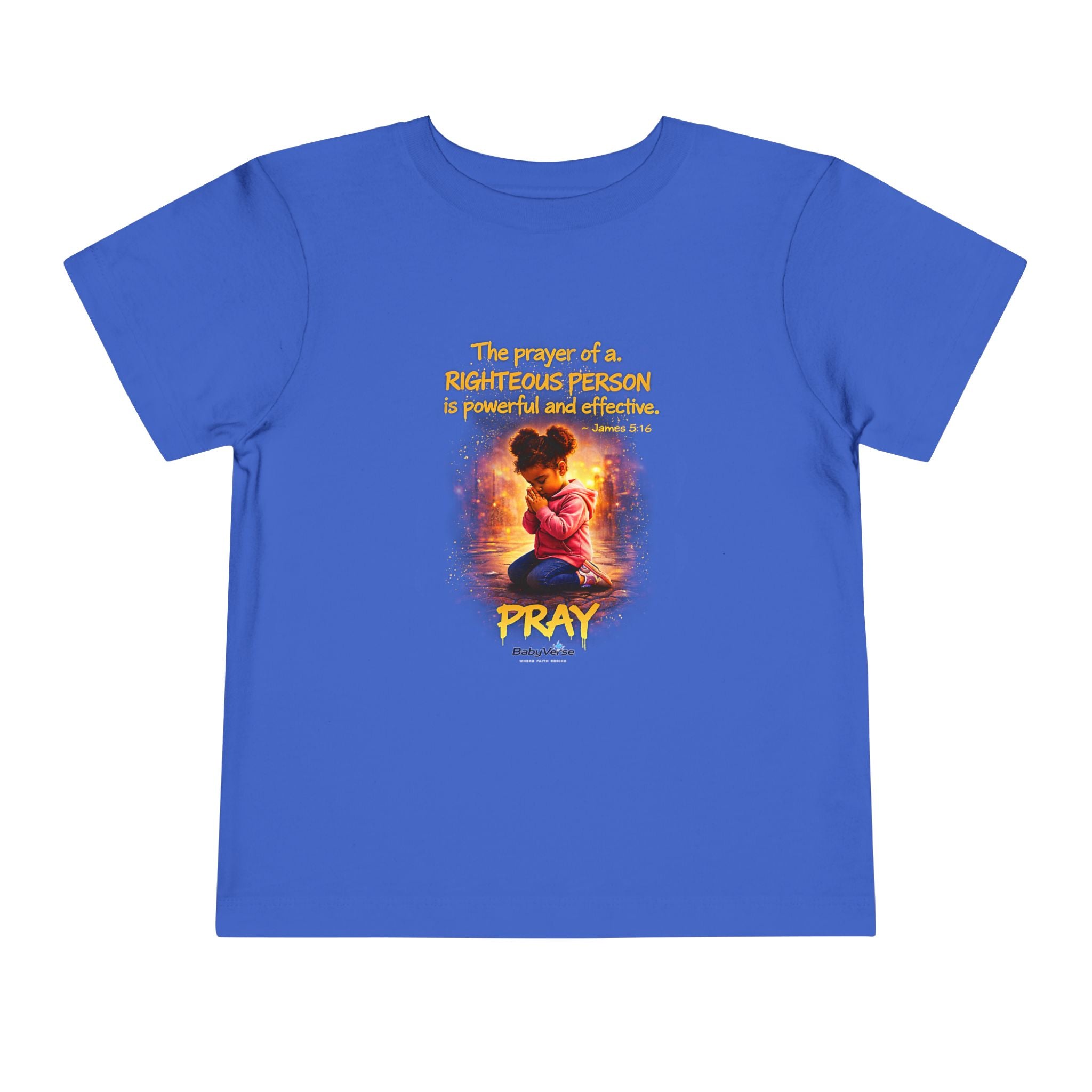 Toddler Tee — "Pray" Inspirational Christian Tee