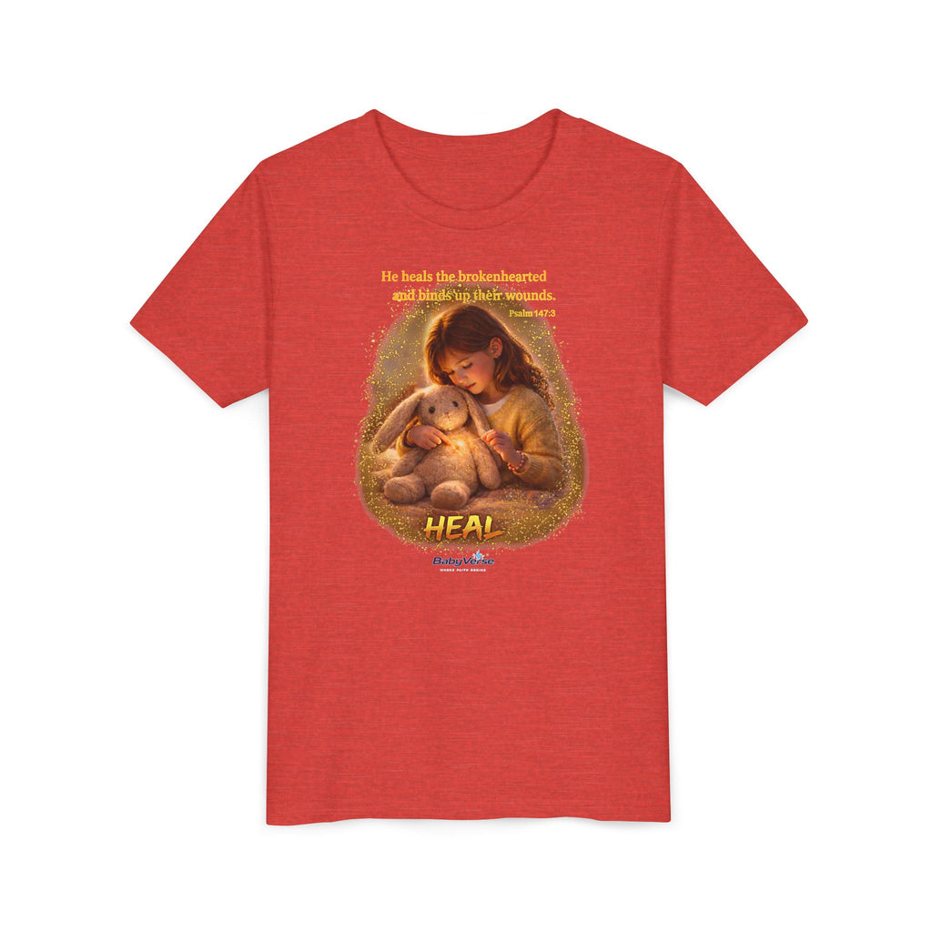 Youth Tee — "Heal" Inspirational Christian Tee