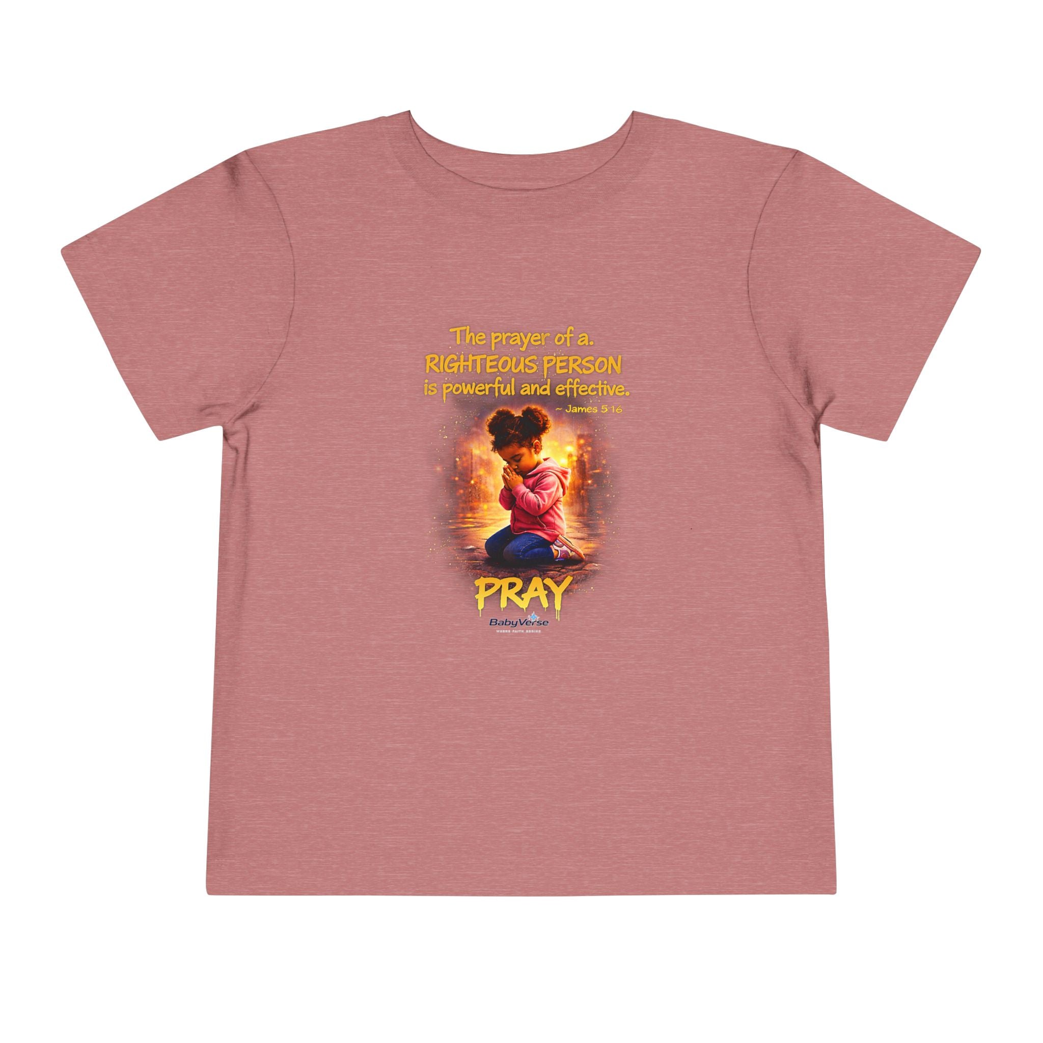 Toddler Tee — "Pray" Inspirational Christian Tee