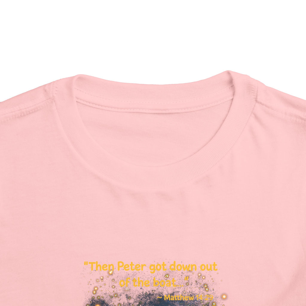 Toddler Tee — “Trust” Inspirational Christian Tee | Matthew 14:29 Faith Shirt for Kids