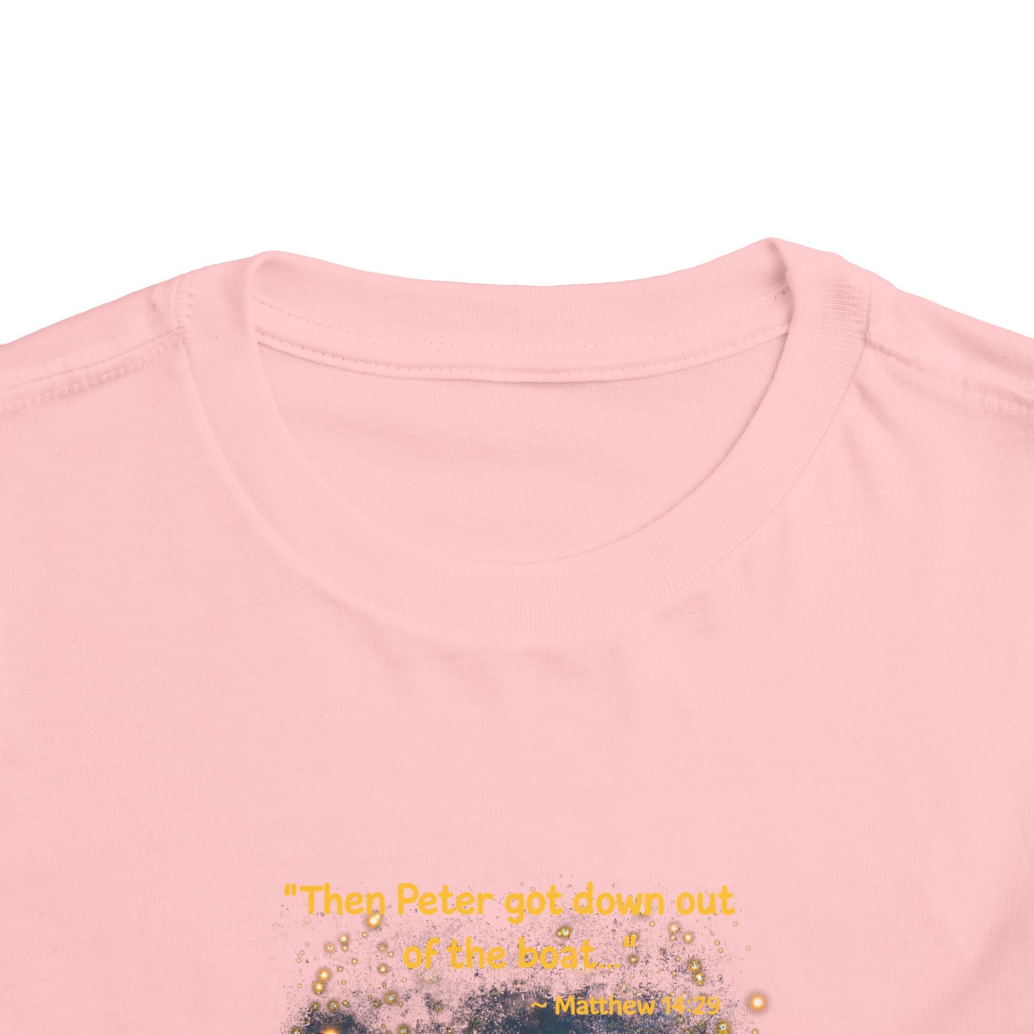 Toddler Tee — “Trust” Inspirational Christian Tee | Matthew 14:29 Faith Shirt for Kids
