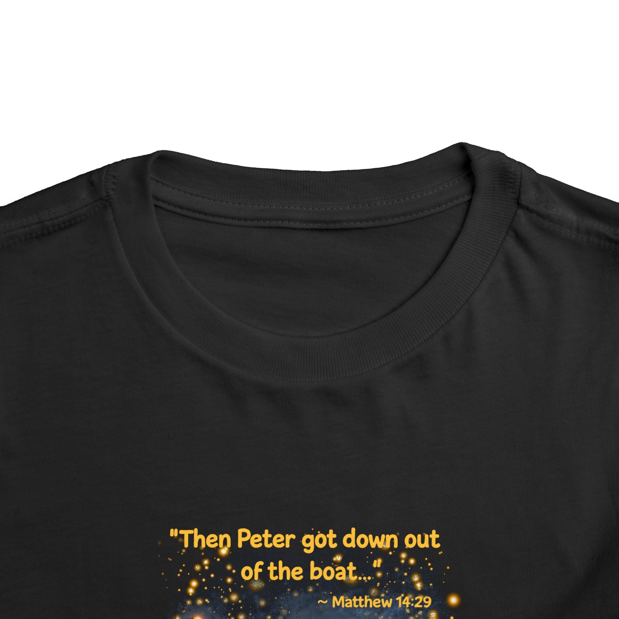 Toddler Tee — “Trust” Inspirational Christian Tee | Matthew 14:29 Faith Shirt for Kids