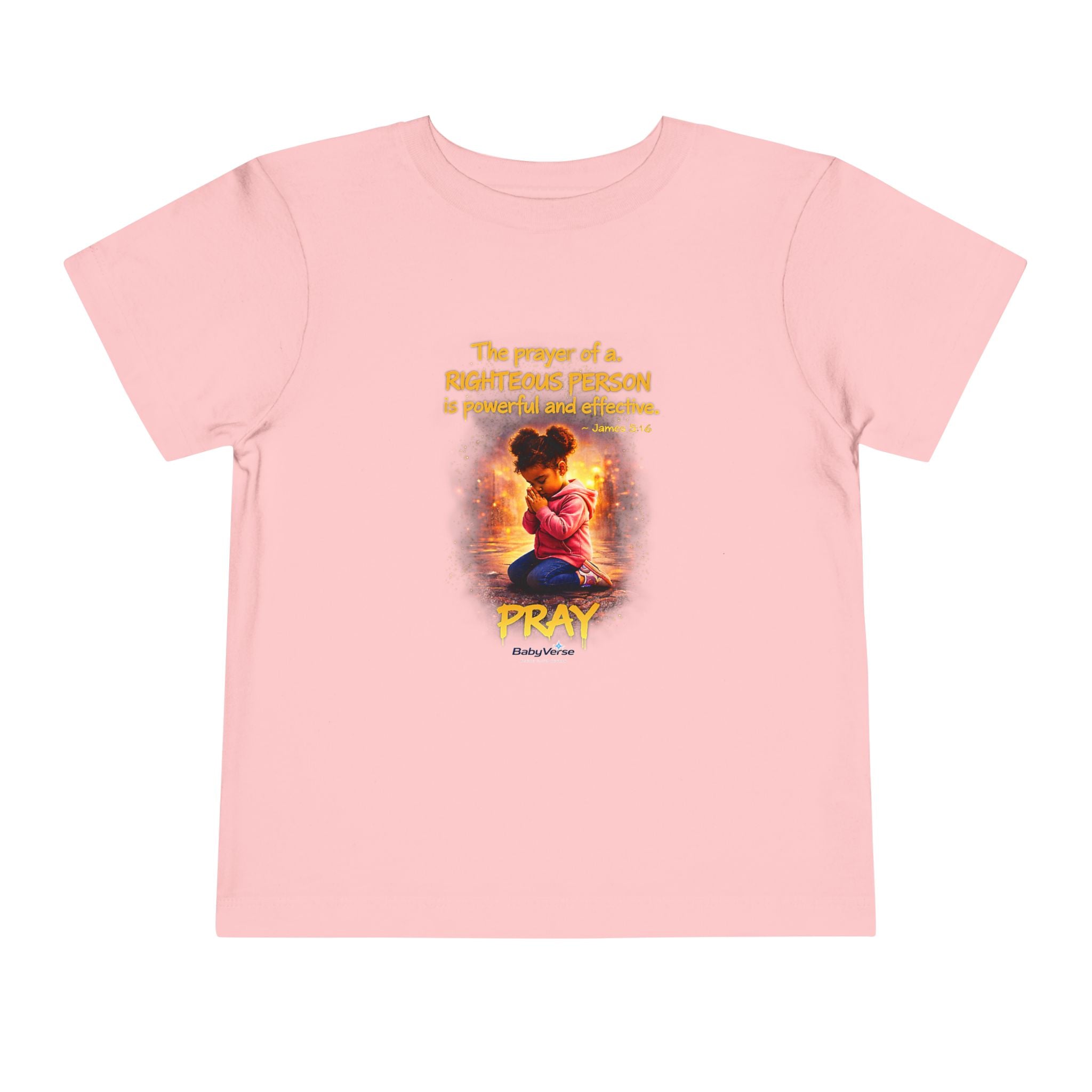 Toddler Tee — "Pray" Inspirational Christian Tee