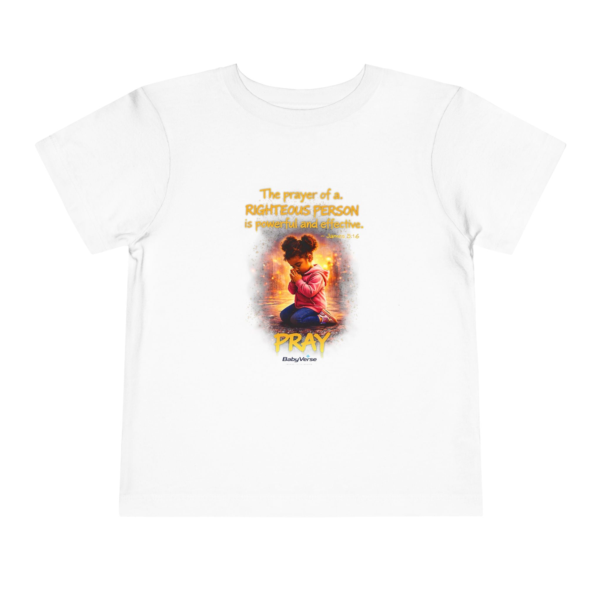 Toddler Tee — "Pray" Inspirational Christian Tee