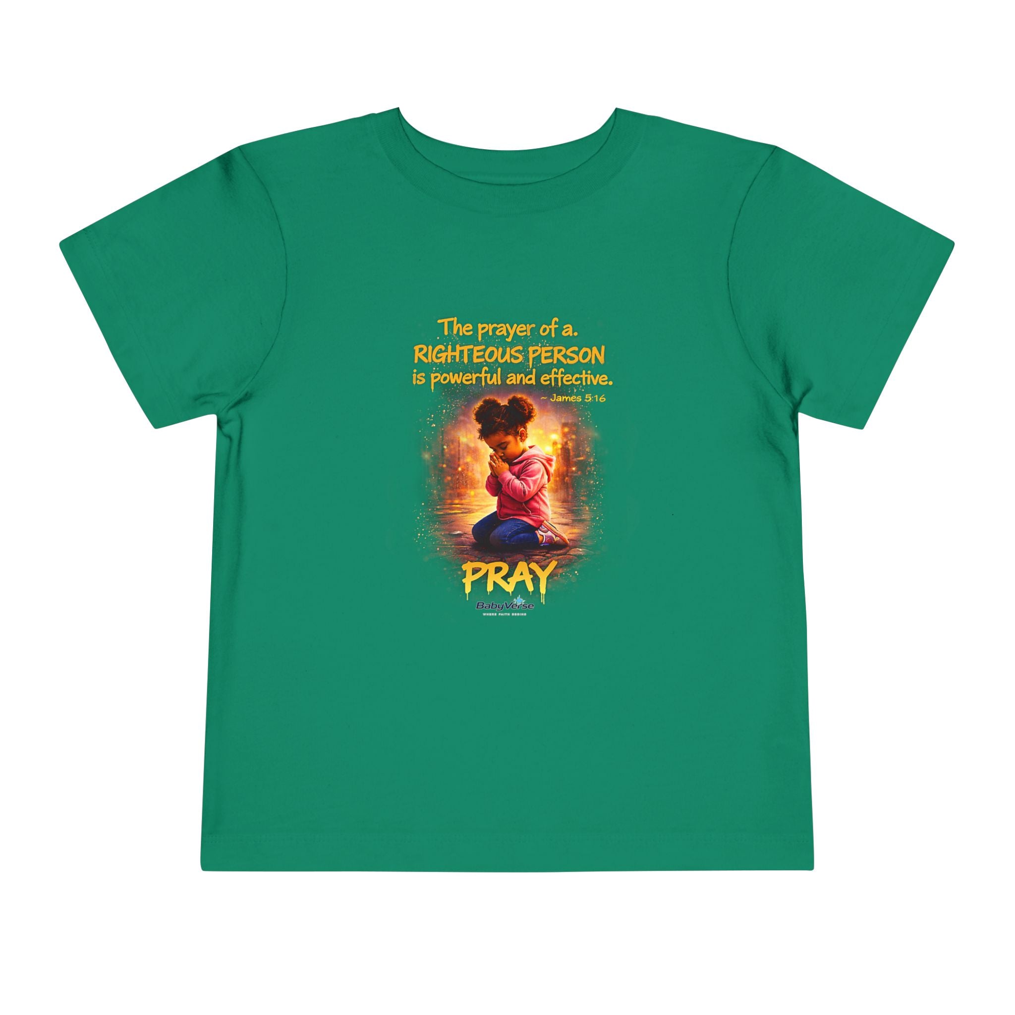 Toddler Tee — "Pray" Inspirational Christian Tee