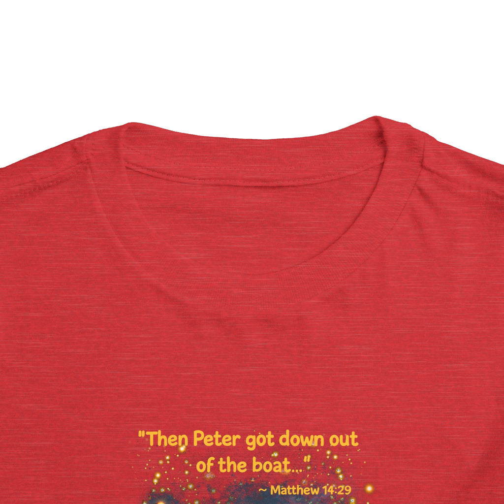 Toddler Tee — “Trust” Inspirational Christian Tee | Matthew 14:29 Faith Shirt for Kids