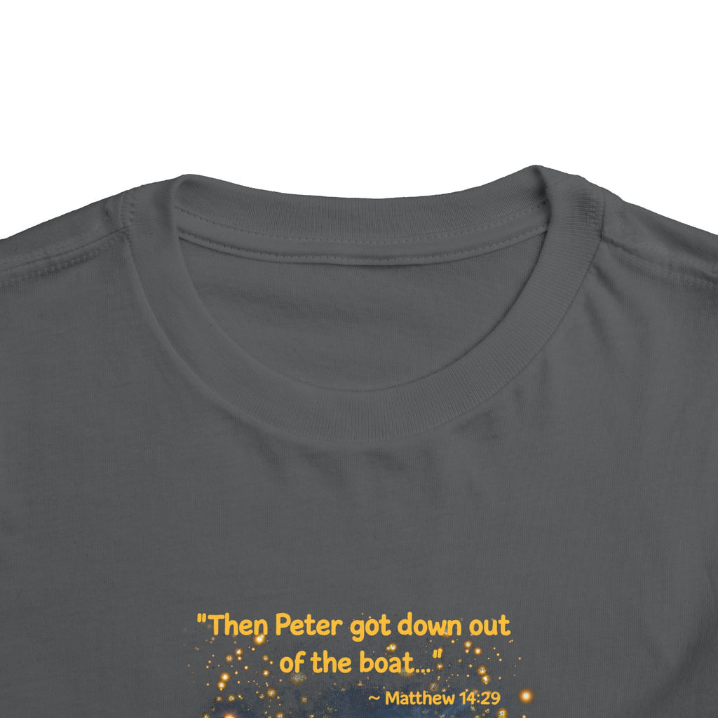Toddler Tee — “Trust” Inspirational Christian Tee | Matthew 14:29 Faith Shirt for Kids