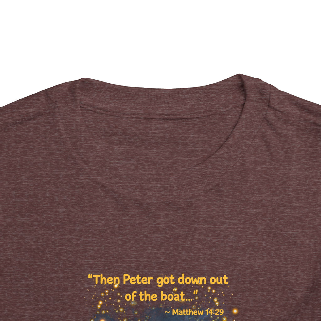 Toddler Tee — “Trust” Inspirational Christian Tee | Matthew 14:29 Faith Shirt for Kids